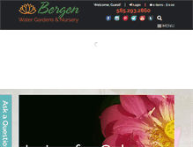 Tablet Screenshot of bergenwatergardens.com